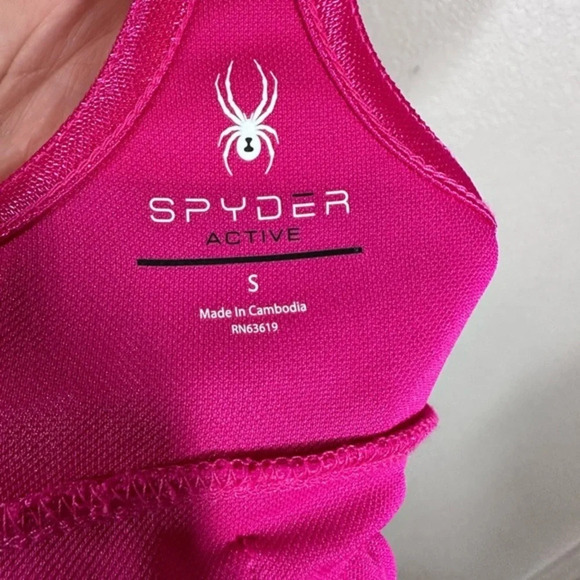 Spyder Racerback Athletic Side Sincher Tank Top - Picture 4 of 4